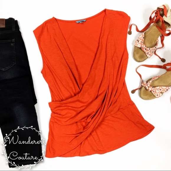 Anthropologie Tops - Anthro Leifnotes Drape Wrap Blouse